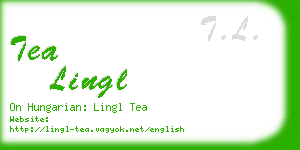 tea lingl business card